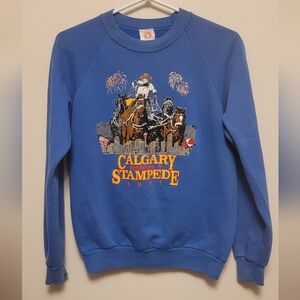Vintage 1991 Calgary Stampede Blue Sweatshirt